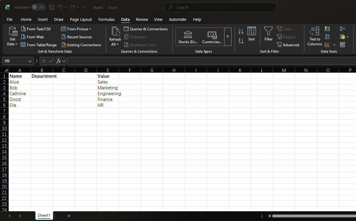 Drop-down List Cell Reference