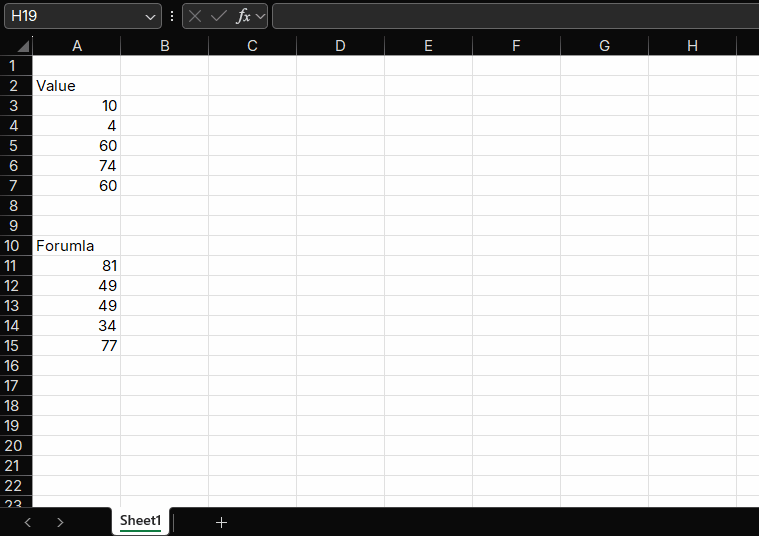 Excel Copy Paste Shortcut