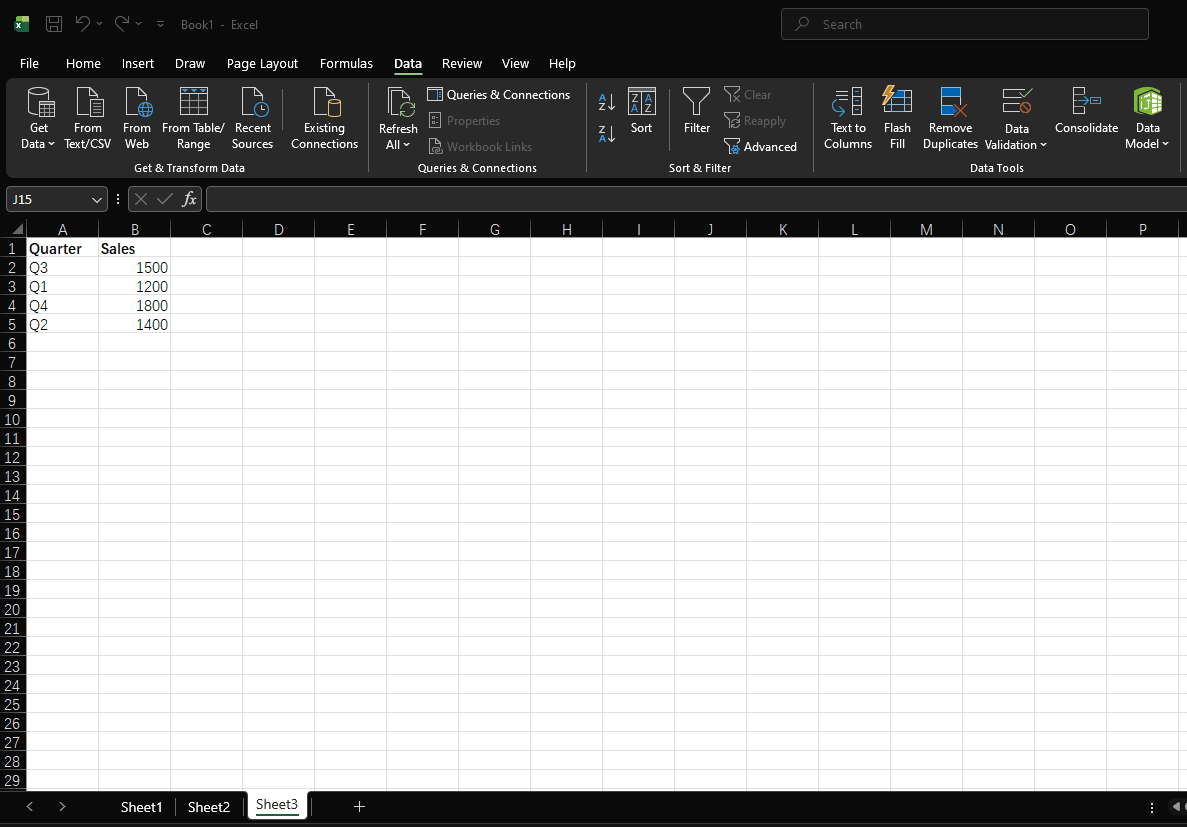 Custom Sorting Example
